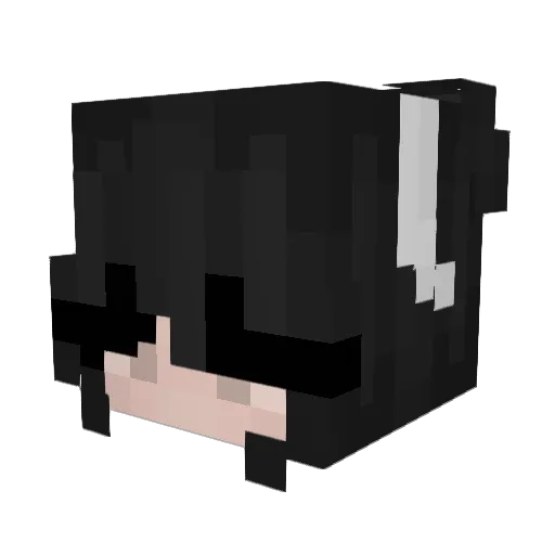 ghostlyglazer Minecraft avatar head, 3D render
