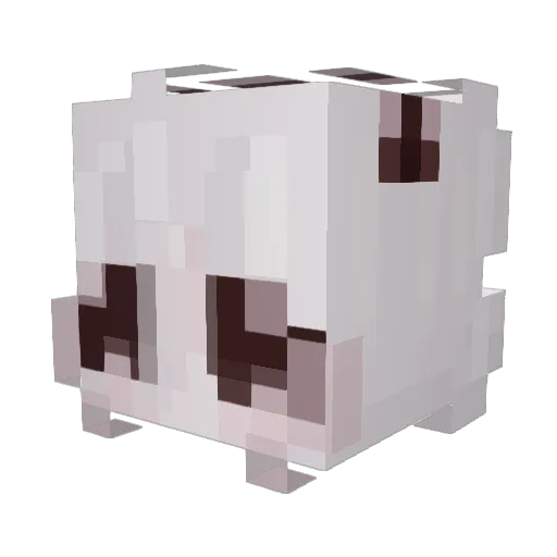 ghostlykiss Minecraft avatar head, 3D render