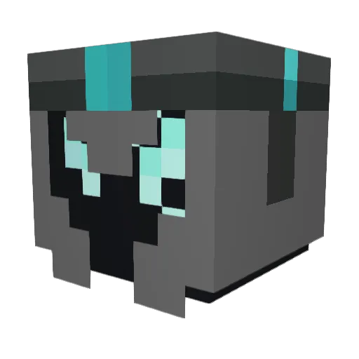 ghostlyminotaure Minecraft avatar head, 3D render