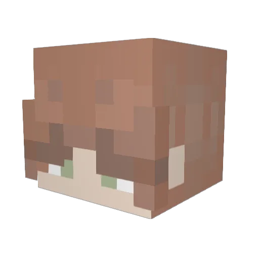 ghostlyrob1n Minecraft avatar head, 3D render