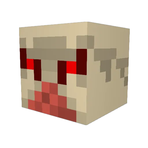 ghostman0319 Minecraft avatar head, 3D render