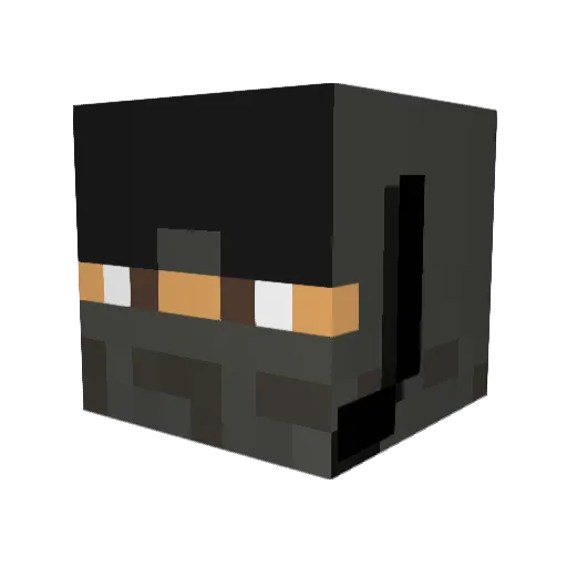 ghostme96 Minecraft avatar head, 3D render