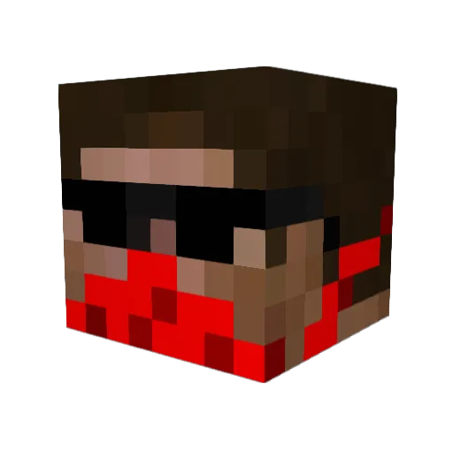ghostmin3r Minecraft avatar head, 3D render