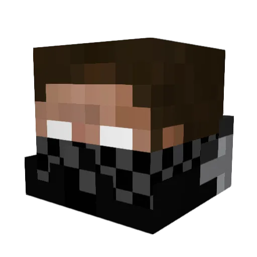 ghostminer28 Minecraft avatar head, 3D render