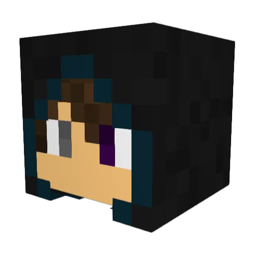 ghostnappa15 Minecraft avatar head, 3D render