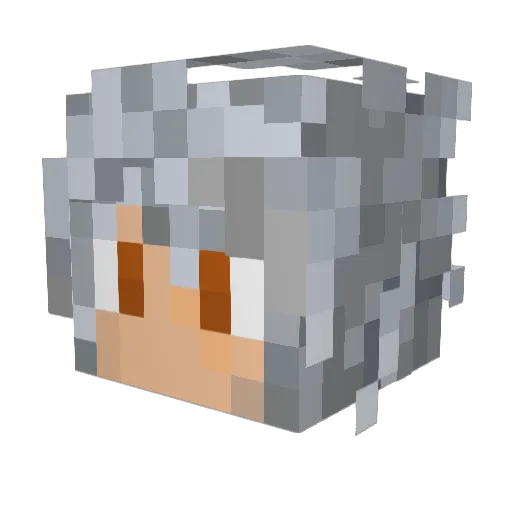 ghostnie5231 Minecraft avatar head, 3D render
