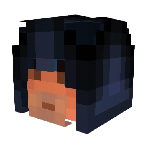 ghostnutjob Minecraft avatar head, 3D render