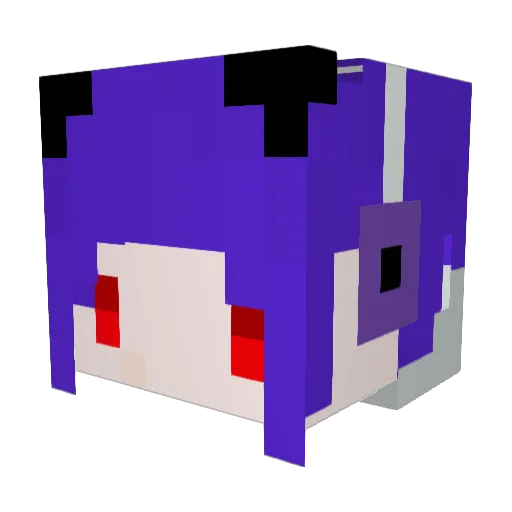ghostone1 Minecraft avatar head, 3D render