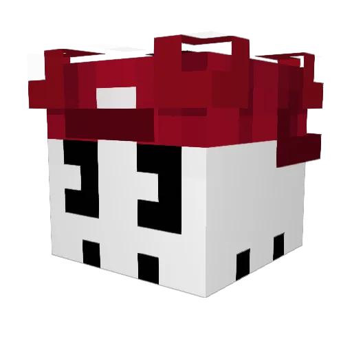 ghostpluie Minecraft avatar head, 3D render