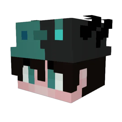 ghostprincejr Minecraft avatar head, 3D render