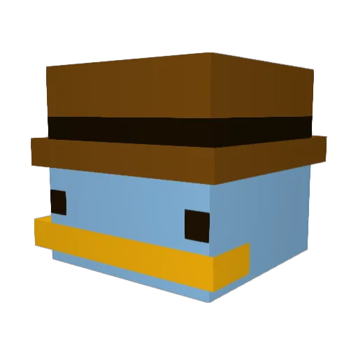 ghostpumpkin897 Minecraft avatar head, 3D render