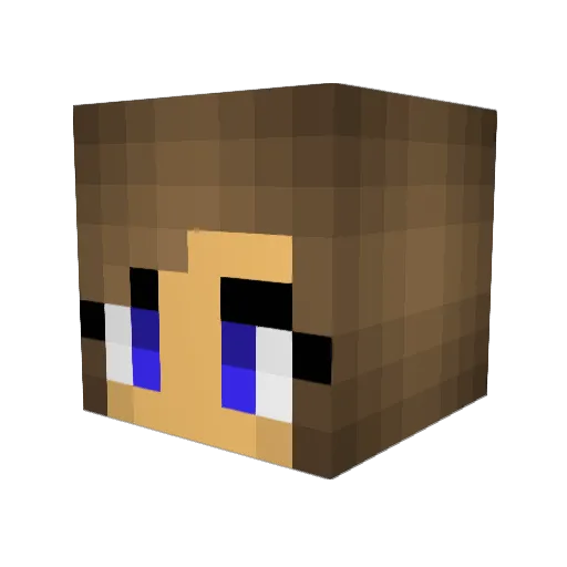 ghostraidr Minecraft avatar head, 3D render