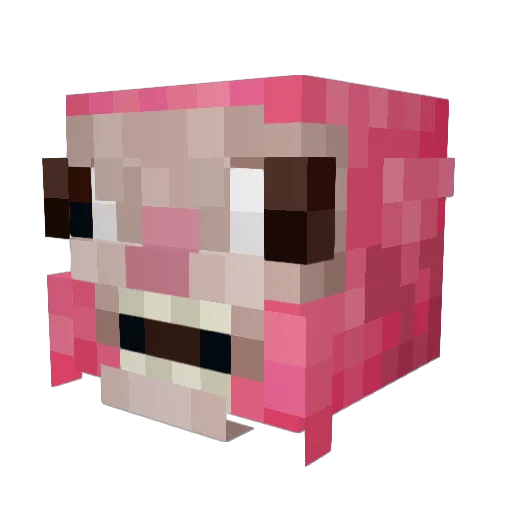 ghostrazz Minecraft avatar head, 3D render