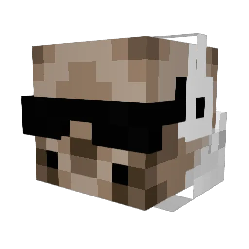 ghostrider68 Minecraft avatar head, 3D render