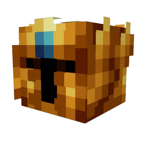 ghostsknight Minecraft avatar head, 3D render