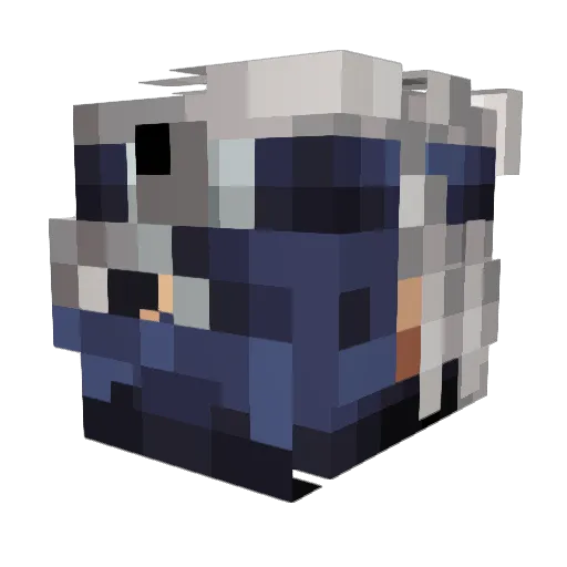 ghostsniperking3 Minecraft avatar head, 3D render