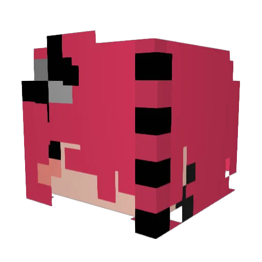 ghostsonline Minecraft avatar head, 3D render