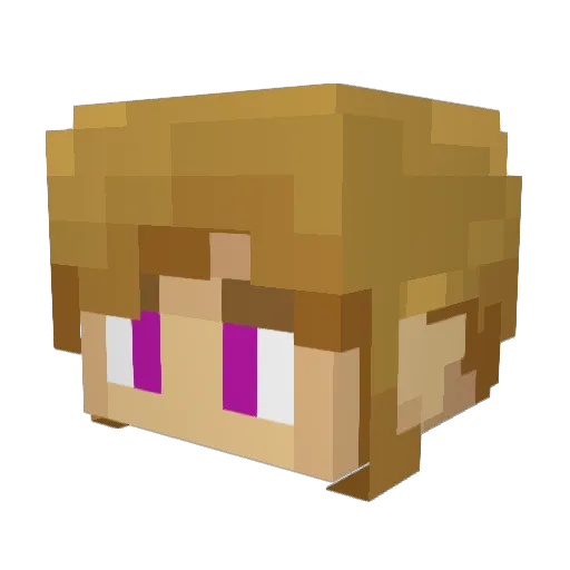 ghosttoast69 Minecraft avatar head, 3D render