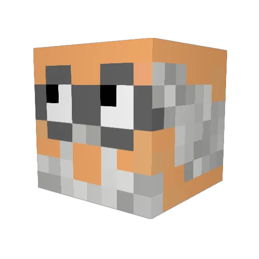 ghosttown3 Minecraft avatar head, 3D render