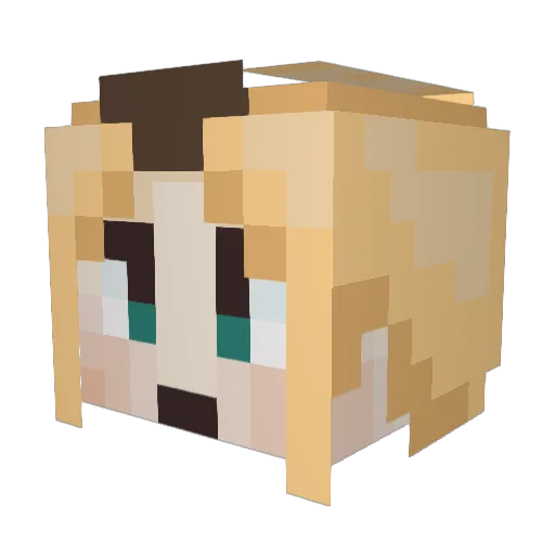 ghosttownn_ Minecraft avatar head, 3D render