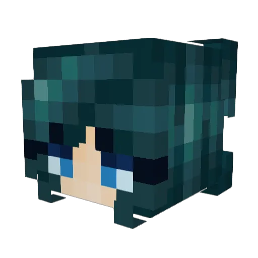 ghostw1fe Minecraft avatar head, 3D render