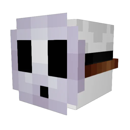 ghosty0714 Minecraft avatar head, 3D render
