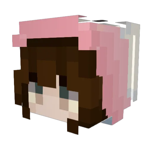 ghosty_qg Minecraft avatar head, 3D render