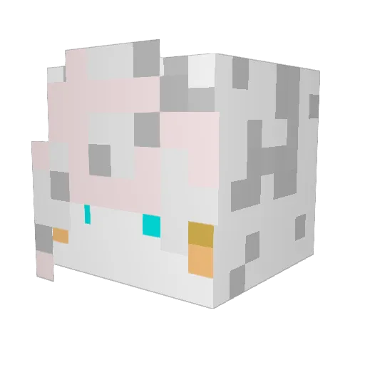 ghostyexe Minecraft avatar head, 3D render