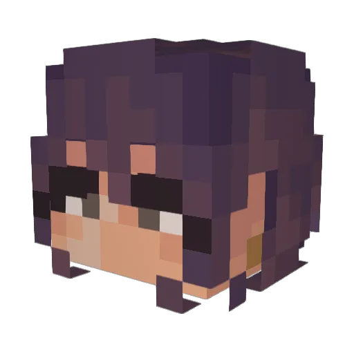 ghostyrkit Minecraft avatar head, 3D render