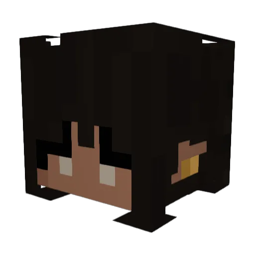 ghostyzrx Minecraft avatar head, 3D render