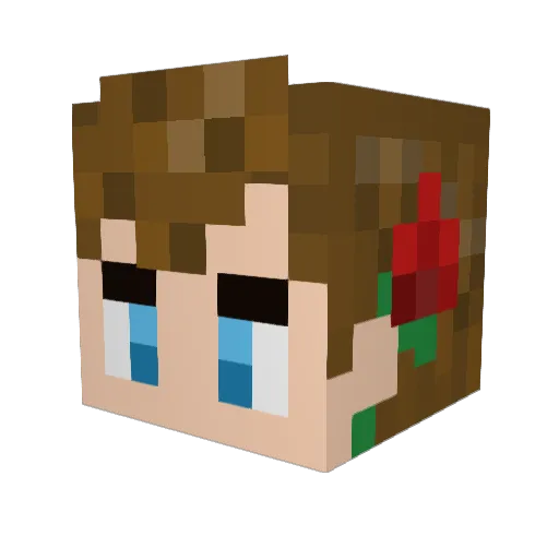 ghotiii Minecraft avatar head, 3D render