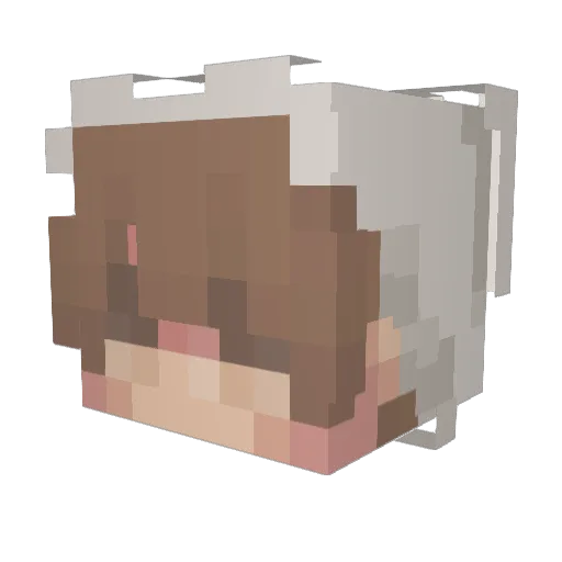 ghoulbug Minecraft avatar head, 3D render