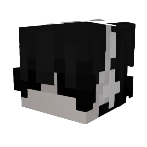 ghoulchants Minecraft avatar head, 3D render