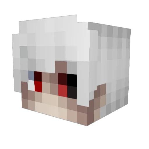 ghouley Minecraft avatar head, 3D render