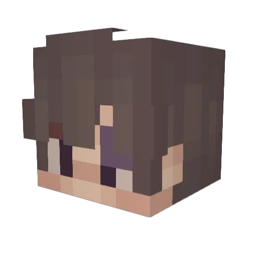 ghouliiish Minecraft avatar head, 3D render