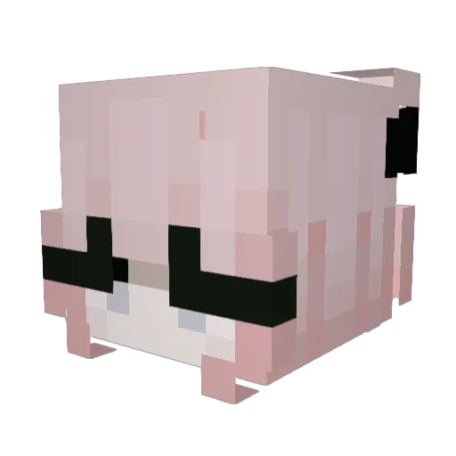 ghoulrinyx Minecraft avatar head, 3D render