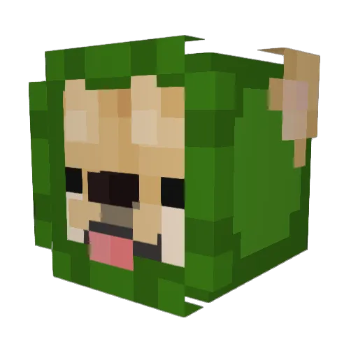 ghound72 Minecraft avatar head, 3D render