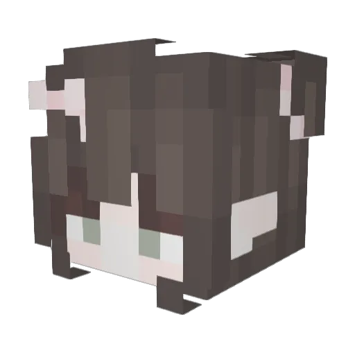 ghouv Minecraft avatar head, 3D render