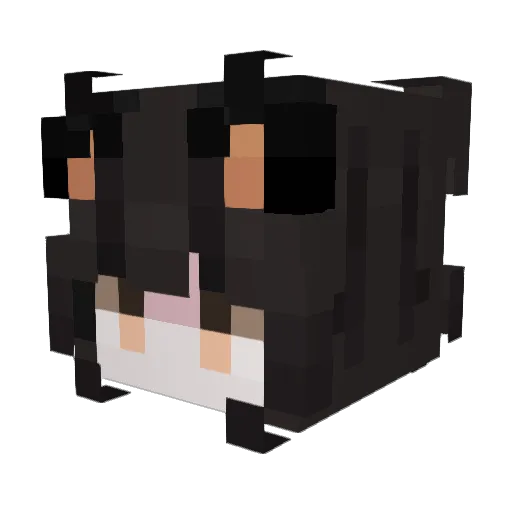 ghouwl Minecraft avatar head, 3D render