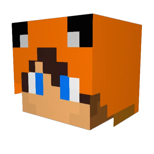 ghovcar Minecraft avatar head, 3D render