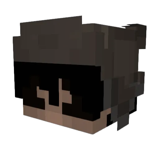 ghozmb Minecraft avatar head, 3D render