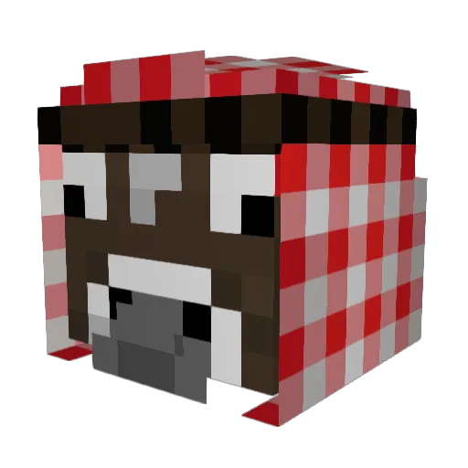 ghsi Minecraft avatar head, 3D render