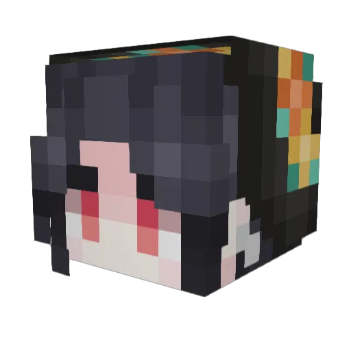 ghsto Minecraft avatar head, 3D render