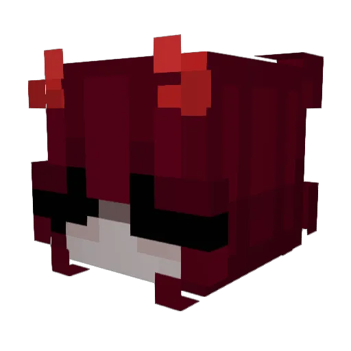ghstsyd Minecraft avatar head, 3D render