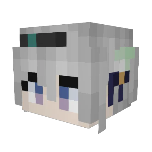 ghsze Minecraft avatar head, 3D render