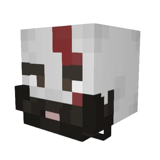 ghtyy Minecraft avatar head, 3D render