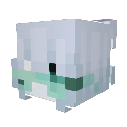 ghunaim Minecraft avatar head, 3D render
