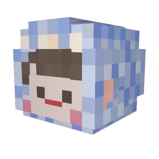 ghwan2 Minecraft avatar head, 3D render