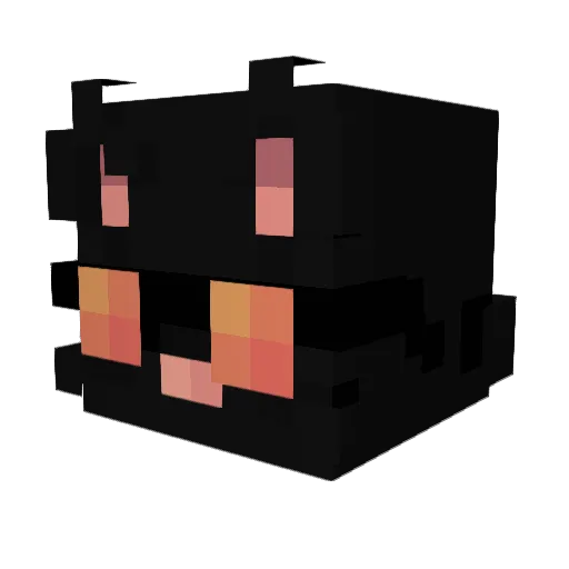 ghxstVVS Minecraft avatar head, 3D render