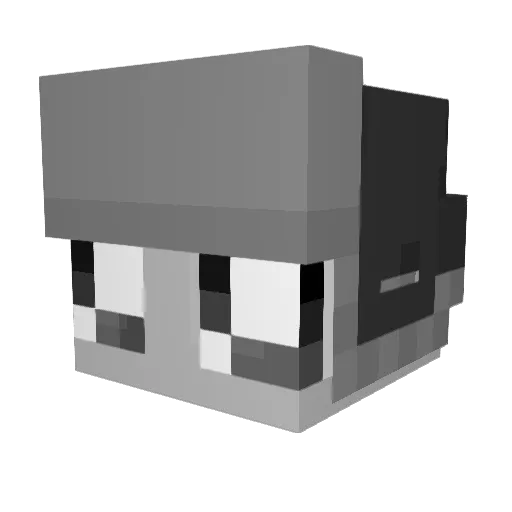 ghxsties Minecraft avatar head, 3D render